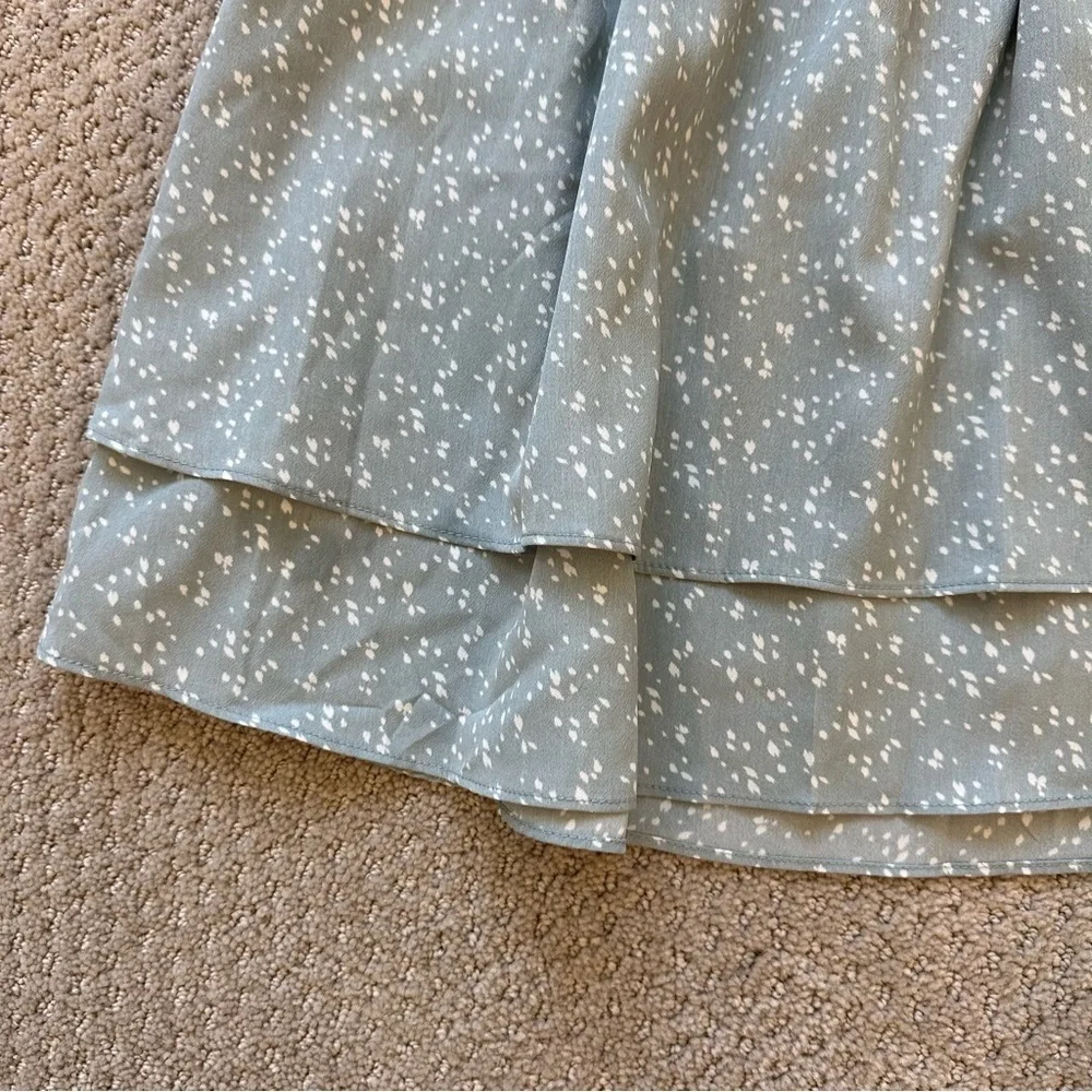 Paper Crane Medium Boho Ruffled Whimsy Two Piece Skirt Set Cottage Festival